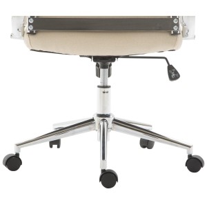 Silla de Oficina KOLMU TELA, base de metal, en negro