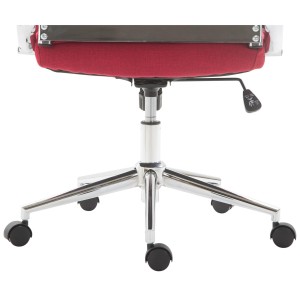 Silla de Oficina KOLMU TELA, base de metal, en negro