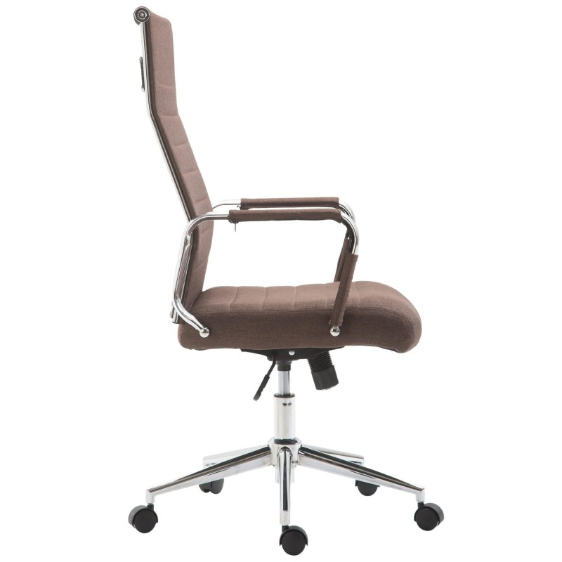 Silla de Oficina KOLMU TELA, base de metal, en negro