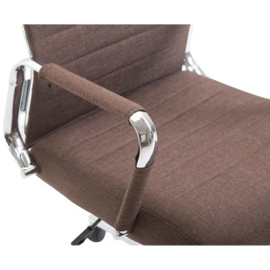 Silla de Oficina KOLMU TELA, base de metal, en negro