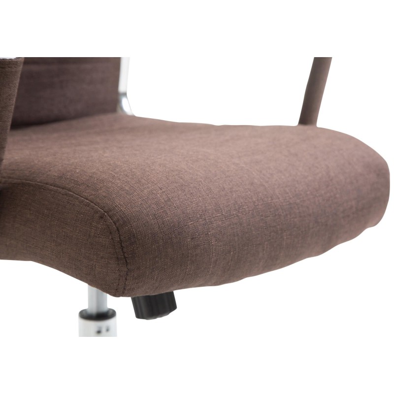 Silla de Oficina KOLMU TELA, base de metal, en negro