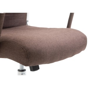 Silla de Oficina KOLMU TELA, base de metal, en negro