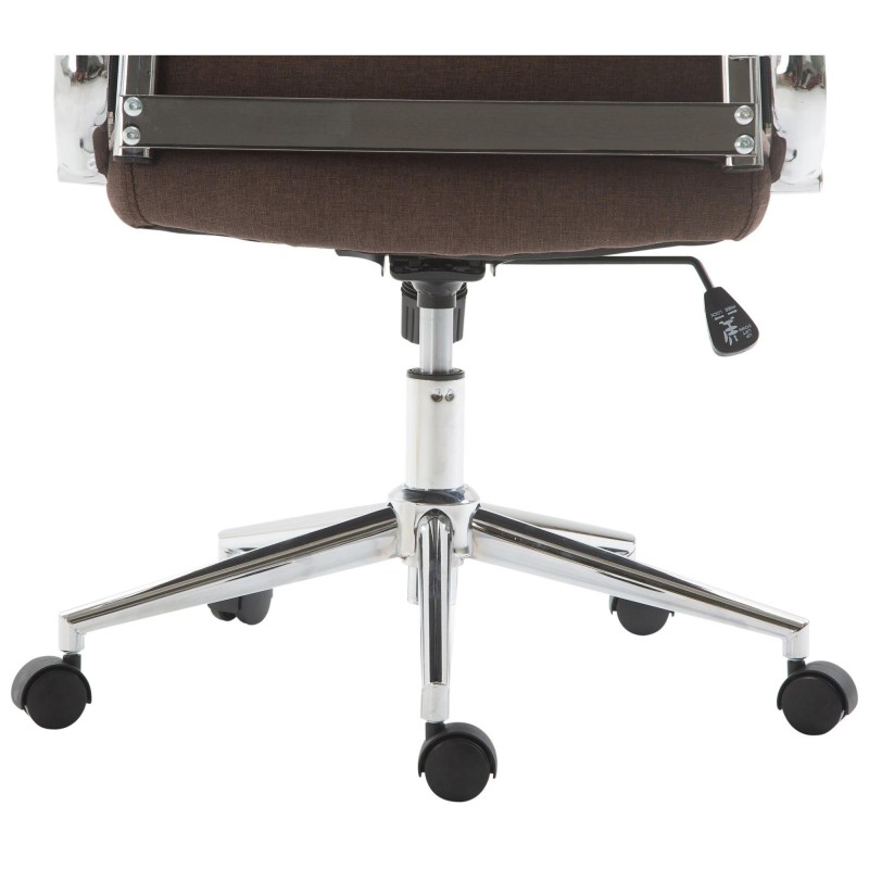 Silla de Oficina KOLMU TELA, base de metal, en negro