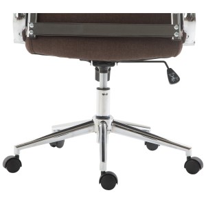 Silla de Oficina KOLMU TELA, base de metal, en negro