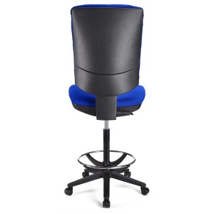 Taburete de oficina ATLAS SIN BRAZOS en tela color negro