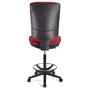 Taburete de oficina ATLAS SIN BRAZOS en tela color negro