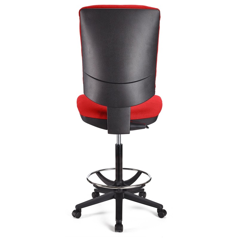 Taburete de oficina ATLAS SIN BRAZOS en tela color negro