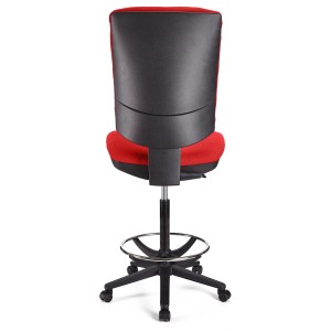 Taburete de oficina ATLAS SIN BRAZOS en tela color negro