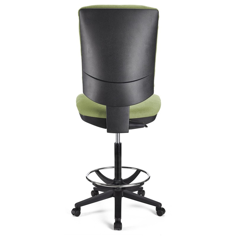 Taburete de oficina ATLAS SIN BRAZOS en tela color negro