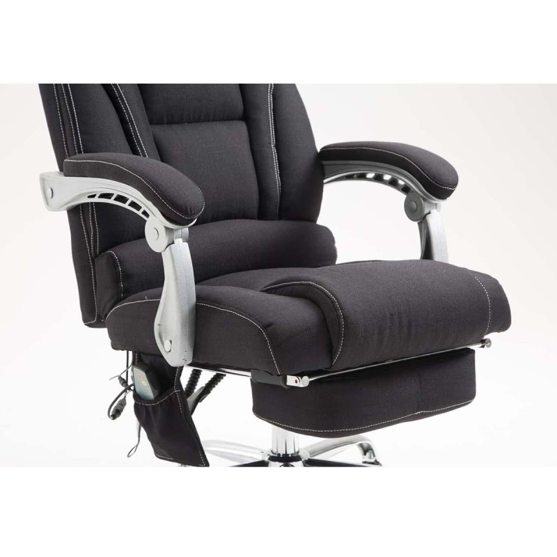 Sillón de Oficina COMODITY MASAJE TELA, función mansaje, en tela negro