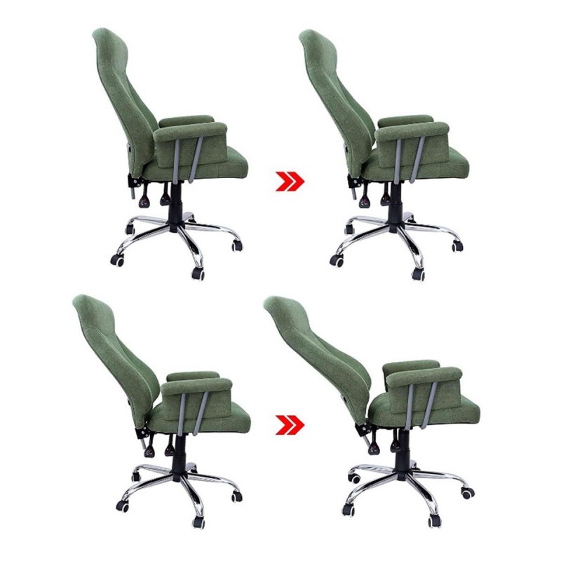 Silla de oficina KIRA, en terciopelo negro