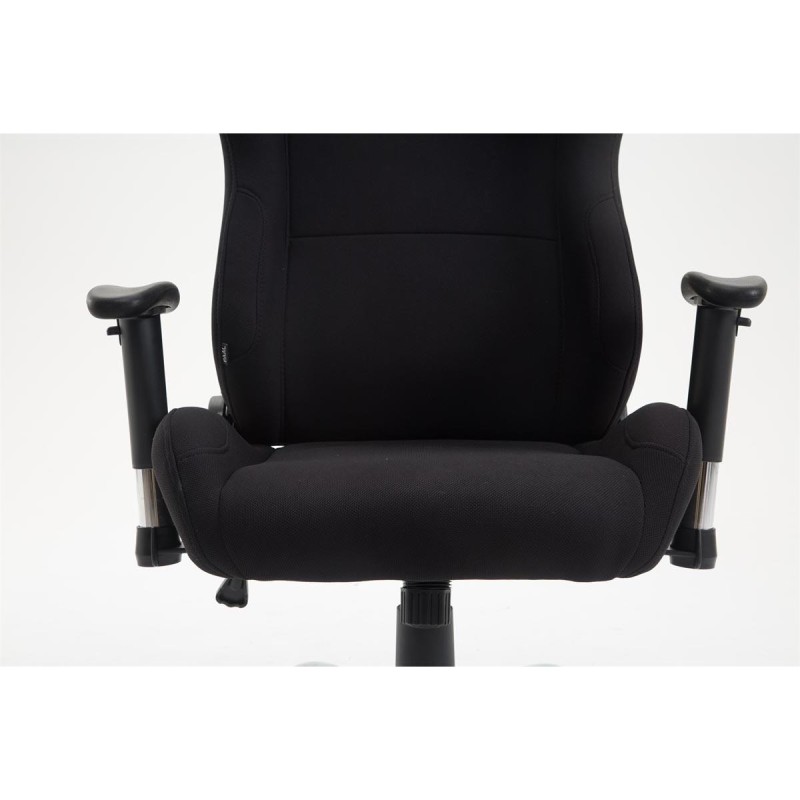 Silla Gaming ROSBY TELA, Diseño Deportivo y Gran Comodidad, Color Negro