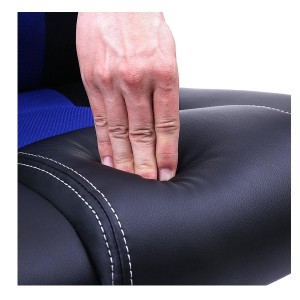 Silla de Oficina ARTY, Diseño Deportivo, en Piel color Negro