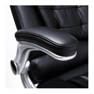 Silla de oficina COCO, en piel negra