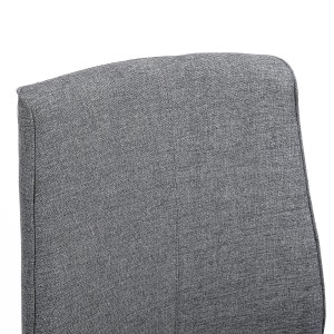 Silla de oficina YAKI, mecanismo sincronizado, tela gris