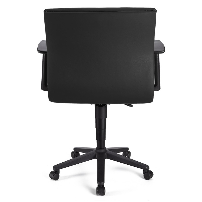 Silla de Oficina ANIBAL BASE PIEL en negro