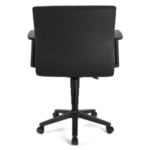 Silla de Oficina ANIBAL BASE PIEL en negro