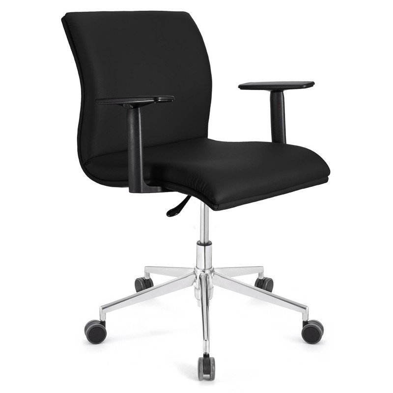 Silla de Oficina ANIBAL BASE PRO PIEL en negro