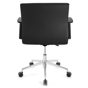 Silla de Oficina ANIBAL BASE PRO PIEL en negro