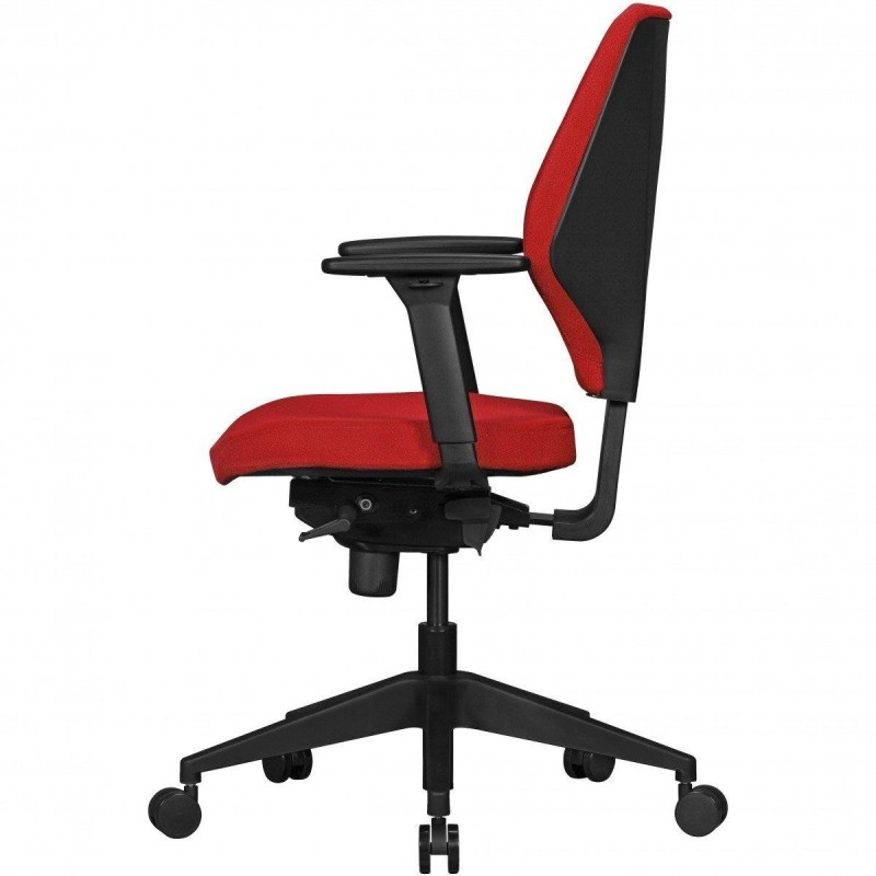 Silla Ergonómica COLINS, totalmente ajustable, tela negra