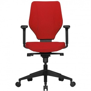 Silla Ergonómica COLINS, totalmente ajustable, tela negra