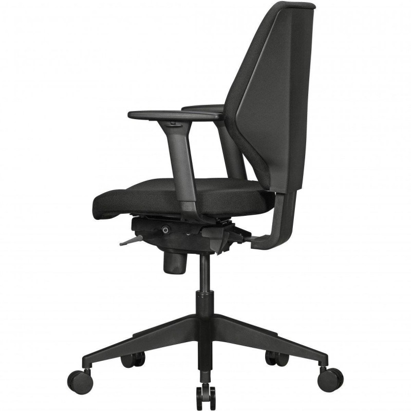 Silla Ergonómica COLINS, totalmente ajustable, tela negra