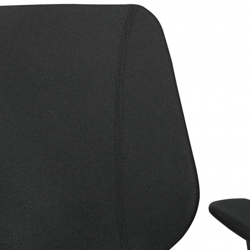 Silla Ergonómica COLINS, totalmente ajustable, tela negra