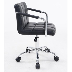 Silla de Oficina BETTY en Piel color Negro