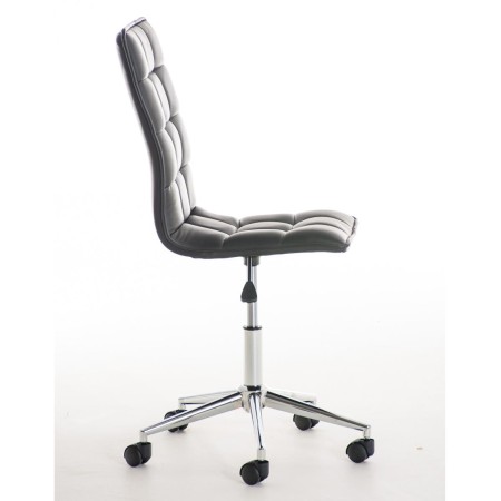 Silla de Oficina BULGARI en piel color negro