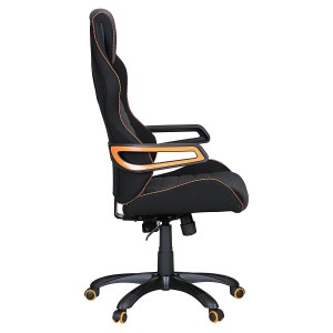 Silla Gaming DAKAR PRO, con Costuras, en Tela Negra y Gris