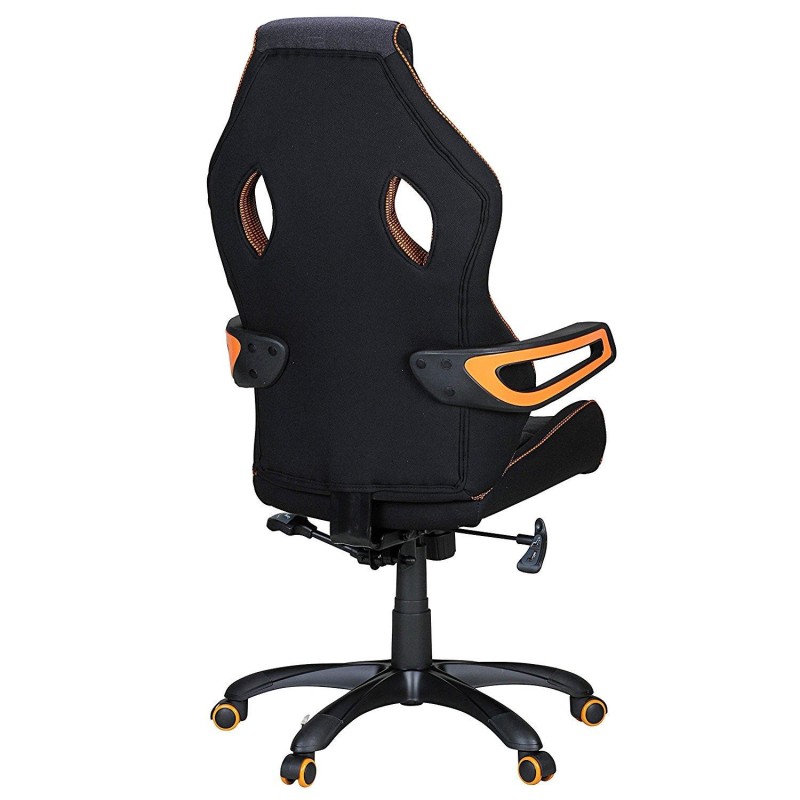 Silla Gaming DAKAR PRO, con Costuras, en Tela Negra y Gris