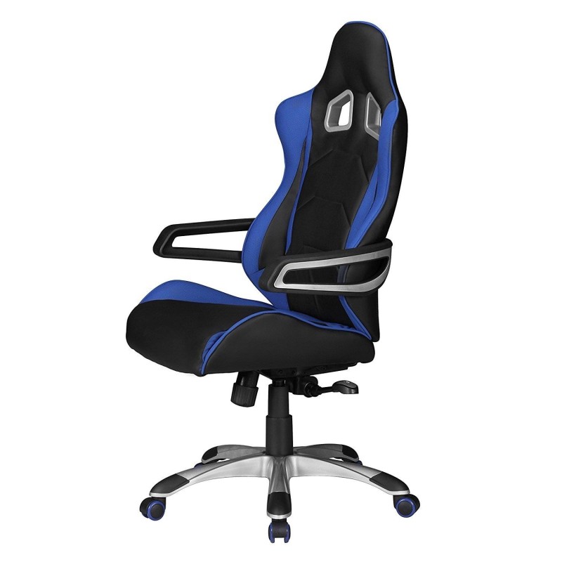 Silla Gaming GUBEN, Diseño Deportivo muy Moderno, Apta uso 8h/día, Color Rojo y Negro