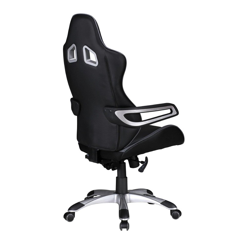 Silla Gaming GUBEN, Diseño Deportivo muy Moderno, Apta uso 8h/día, Color Rojo y Negro