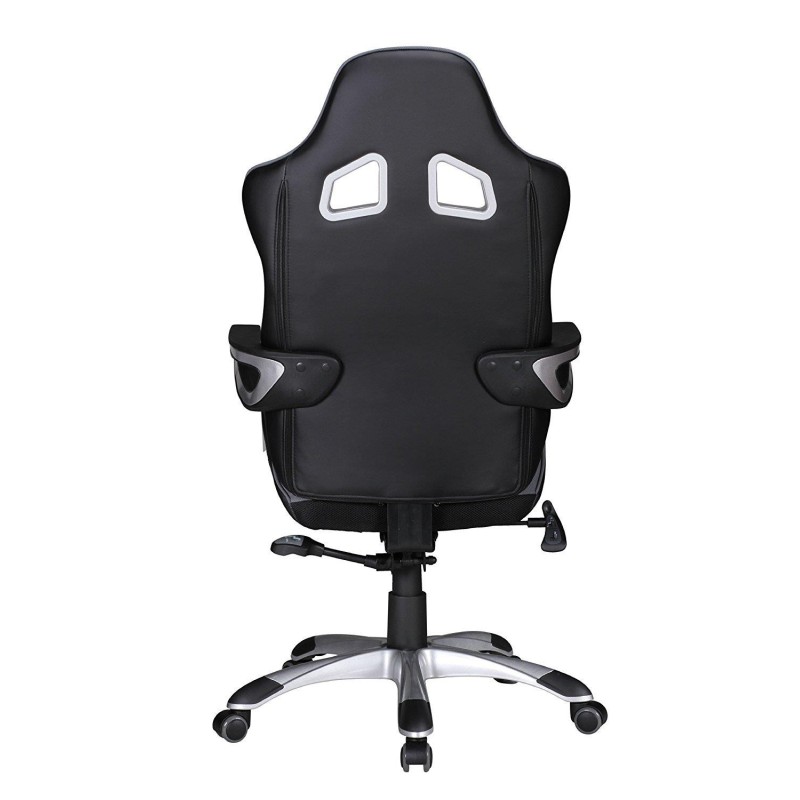 Silla Gaming GUBEN, Diseño Deportivo muy Moderno, Apta uso 8h/día, Color Rojo y Negro