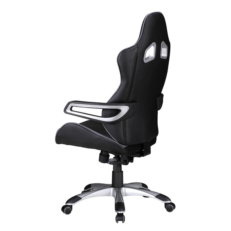 Silla Gaming GUBEN, Diseño Deportivo muy Moderno, Apta uso 8h/día, Color Rojo y Negro