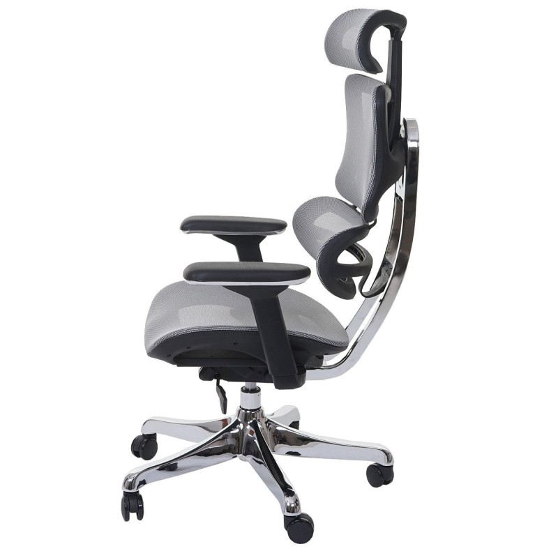 Silla Ergonómica MINERVA, Totalmente Ajustable, ISO 9001, En Malla color Negro
