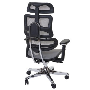 Silla Ergonómica MINERVA, Totalmente Ajustable, ISO 9001, En Malla color Negro