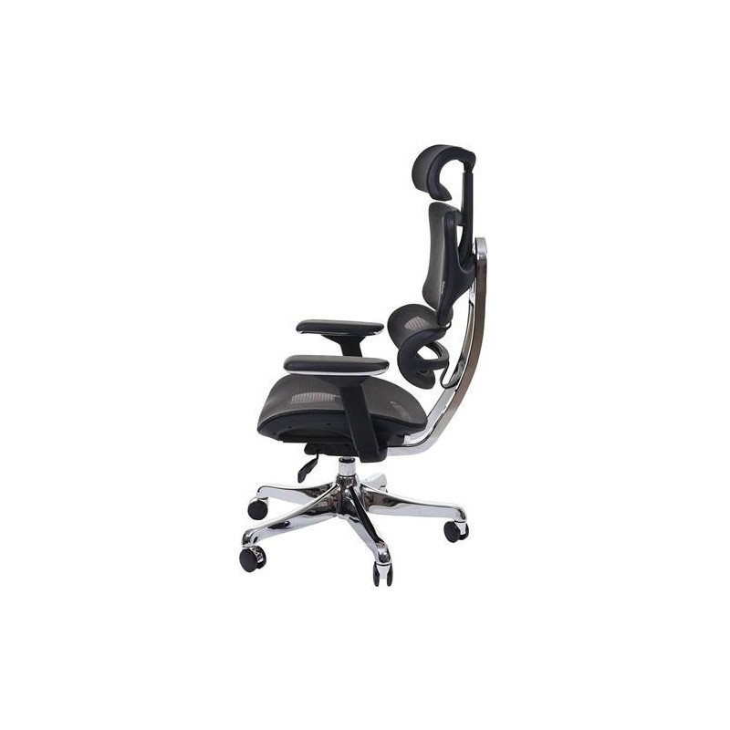 Silla Ergonómica MINERVA, Totalmente Ajustable, ISO 9001, En Malla color Negro