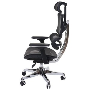 Silla Ergonómica MINERVA, Totalmente Ajustable, ISO 9001, En Malla color Negro