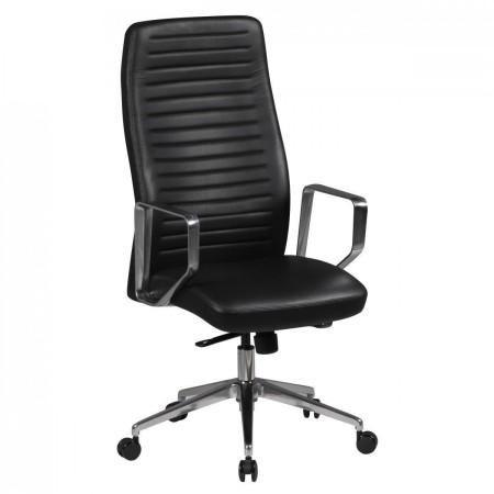 Sillón de Oficina SULZA en Piel Natural color Negro 2