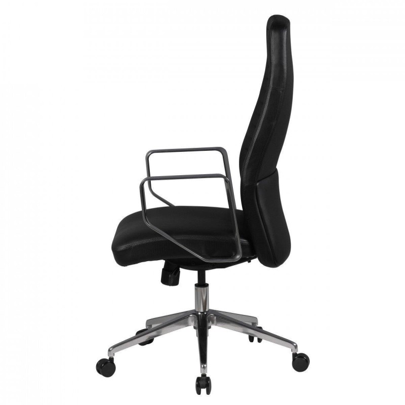 Sillón de Oficina SULZA en Piel Natural color Negro