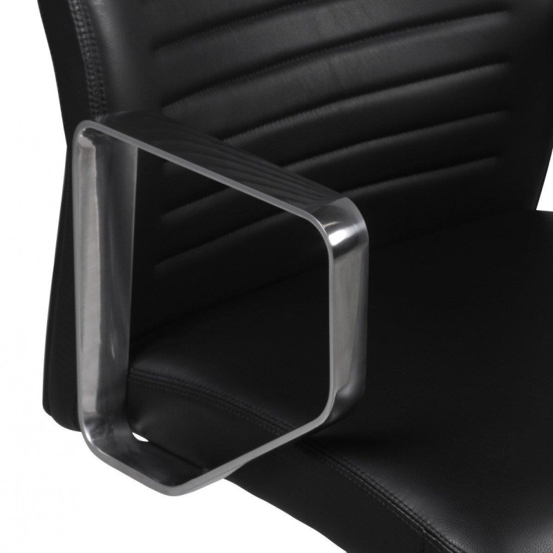 Sillón de Oficina SULZA en Piel Natural color Negro