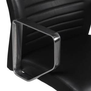 Sillón de Oficina SULZA en Piel Natural color Negro