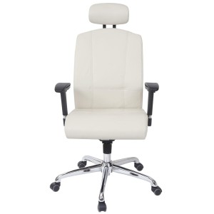 Silla Ergonómica LAKRON, con Sistema Basculante, en Piel Negra