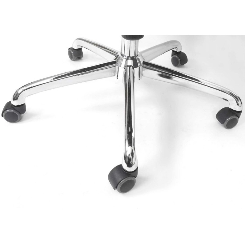 Silla Ergonómica LAKRON, con Sistema Basculante, en Piel Negra