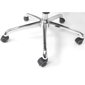 Silla Ergonómica LAKRON, con Sistema Basculante, en Piel Negra