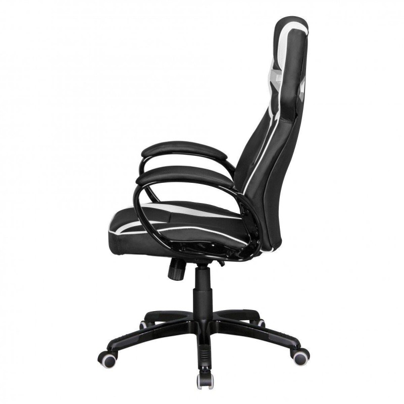 Silla de Oficina WIND PRO, diseño gaming, en negro y blanco