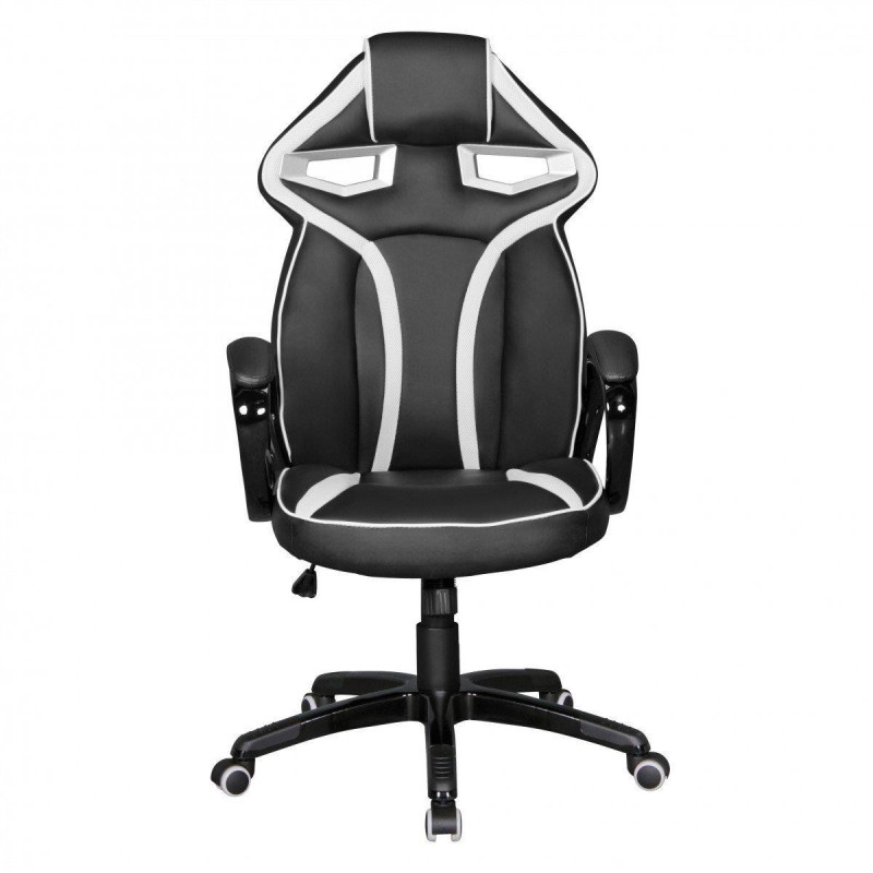 Silla de Oficina WIND PRO, diseño gaming, en negro y blanco