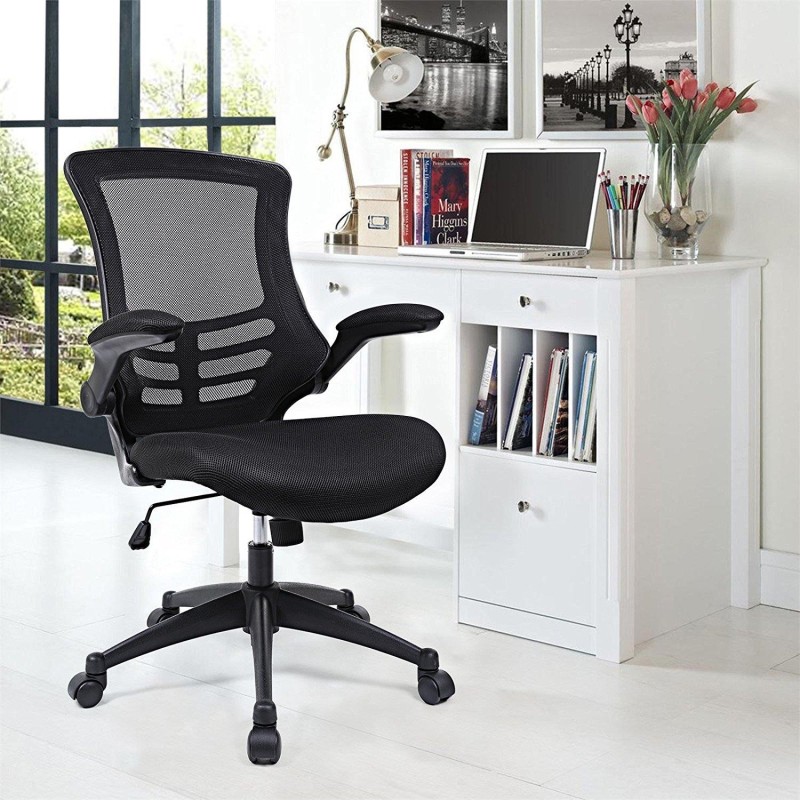 Silla de oficina URDAX en malla transpirable color negro