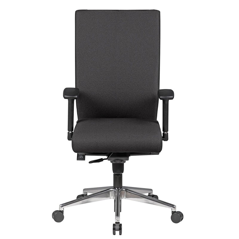 Silla ergonómica CUTY, uso profesional 8h, tela negra